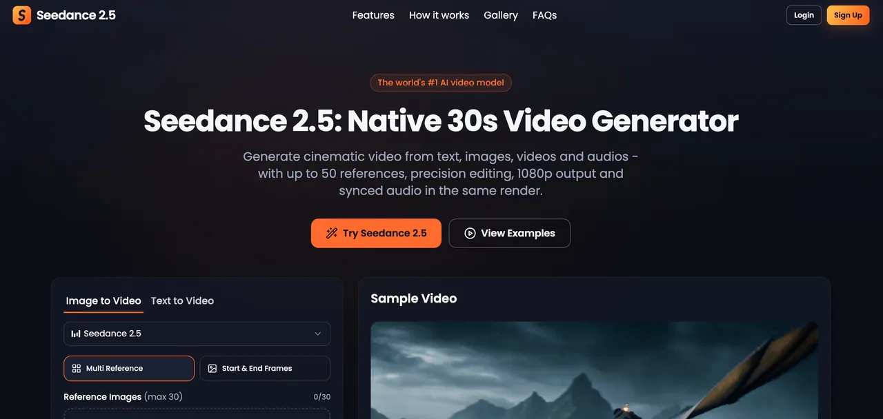Seedance 2.5 screenshot