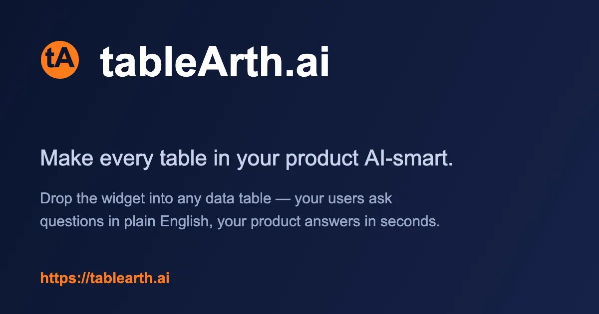 tableArth.ai screenshot