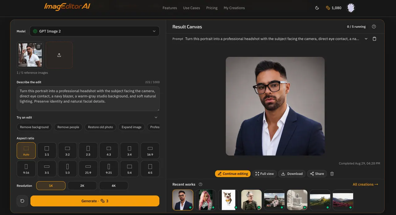 ImagEditorAI screenshot