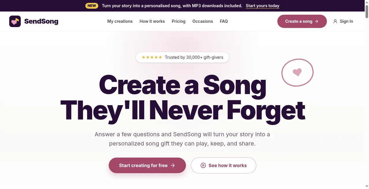 SendSong screenshot
