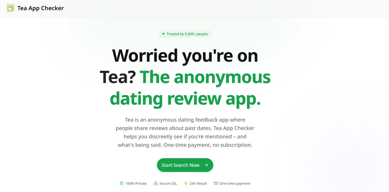 Tea App Checker screenshot