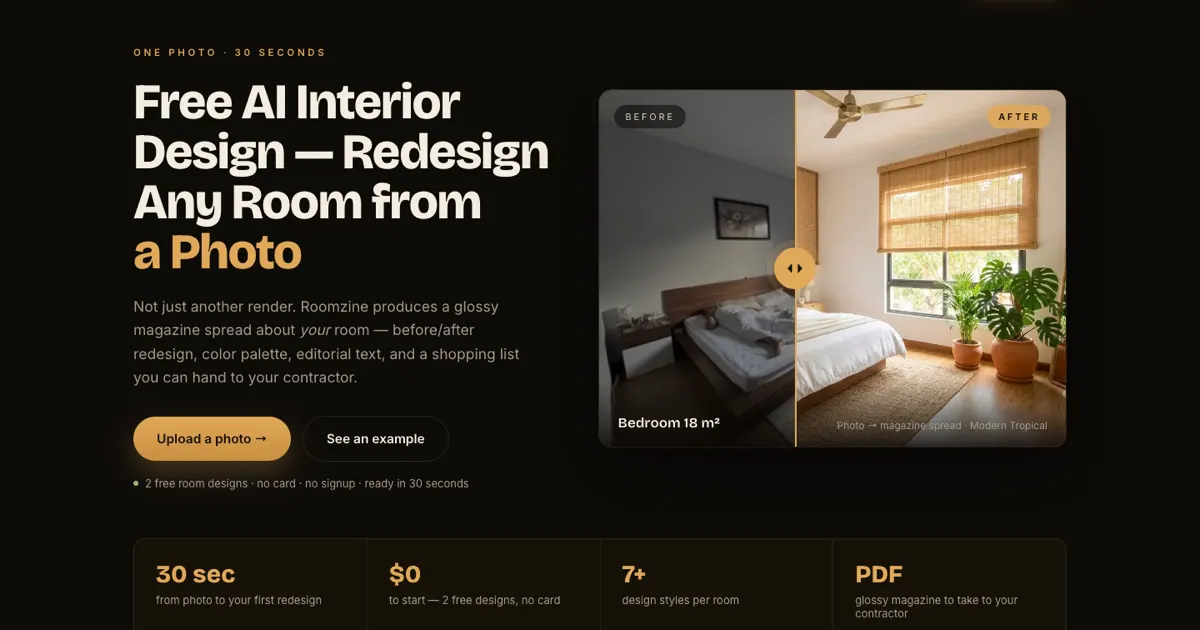 Roomzine screenshot