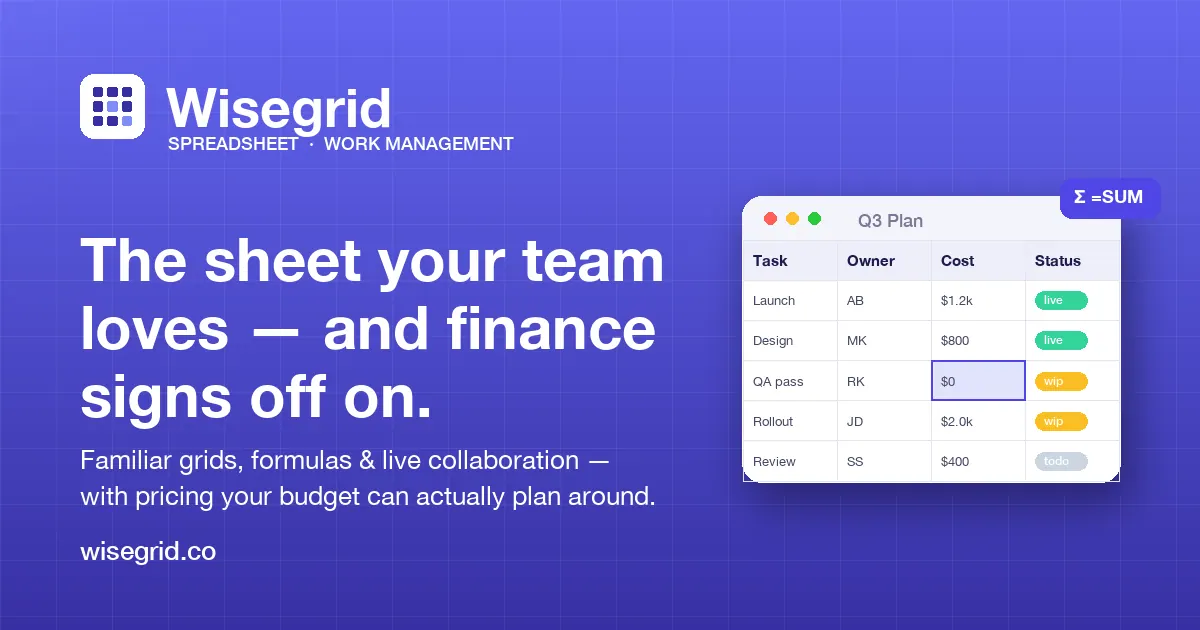 wisegrid screenshot