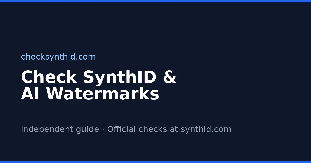 CheckSynthID screenshot