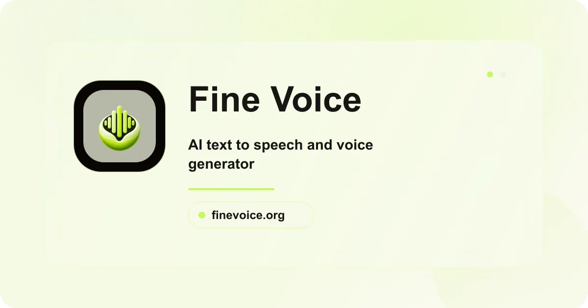 Fine Voice screenshot