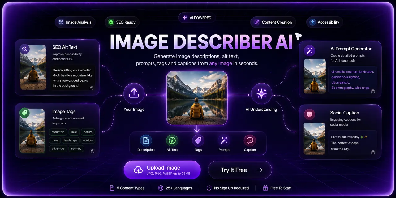 Image Description Generator screenshot