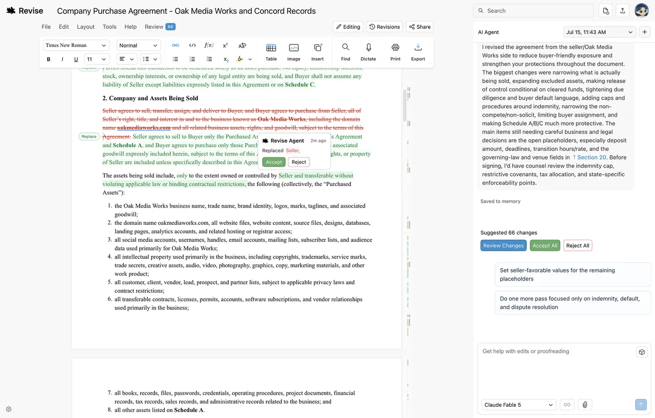 Revise screenshot