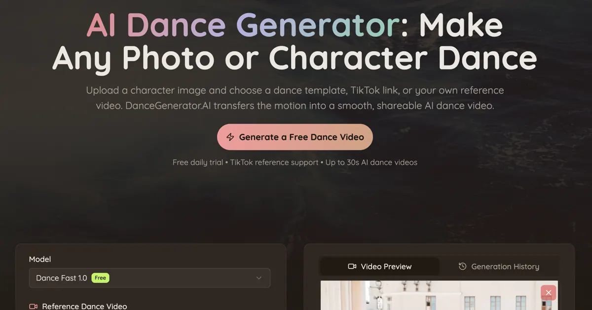 AI Dance Generator screenshot