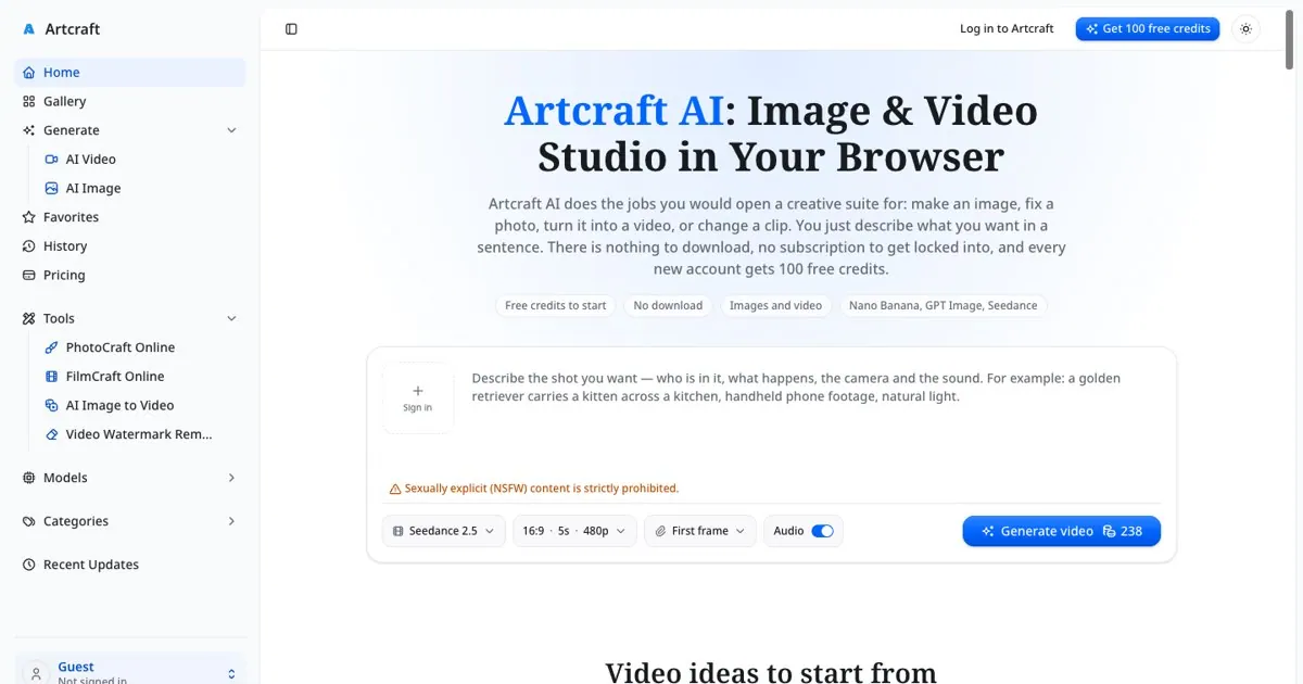 Artcraft AI screenshot