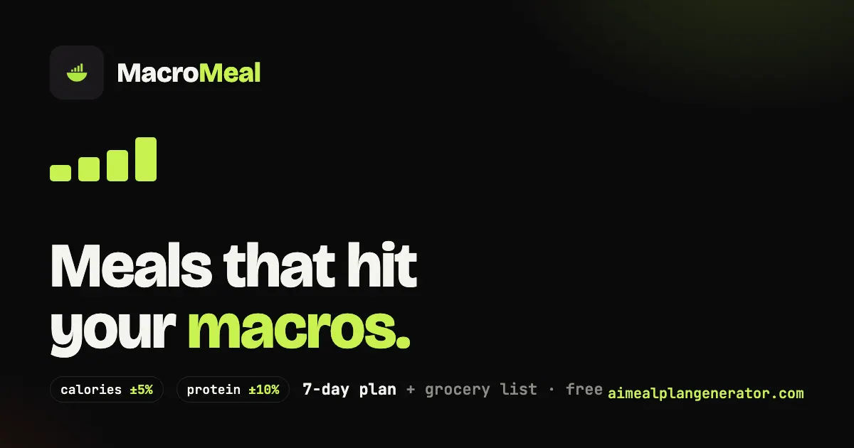 AI Meal Plan Generator screenshot