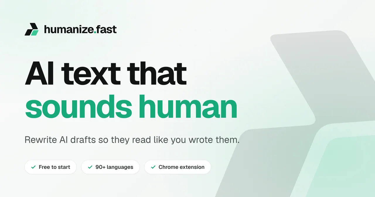 Humanize.fast screenshot