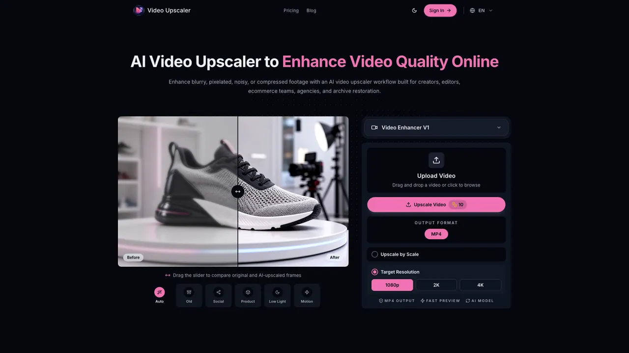 Video Upscaler screenshot