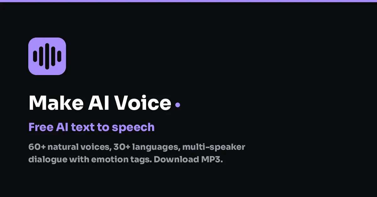 Make AI Voice screenshot
