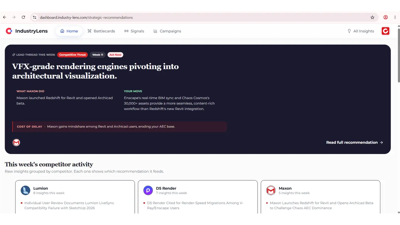 IndustryLens screenshot