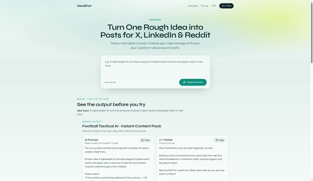 IdeaShot screenshot