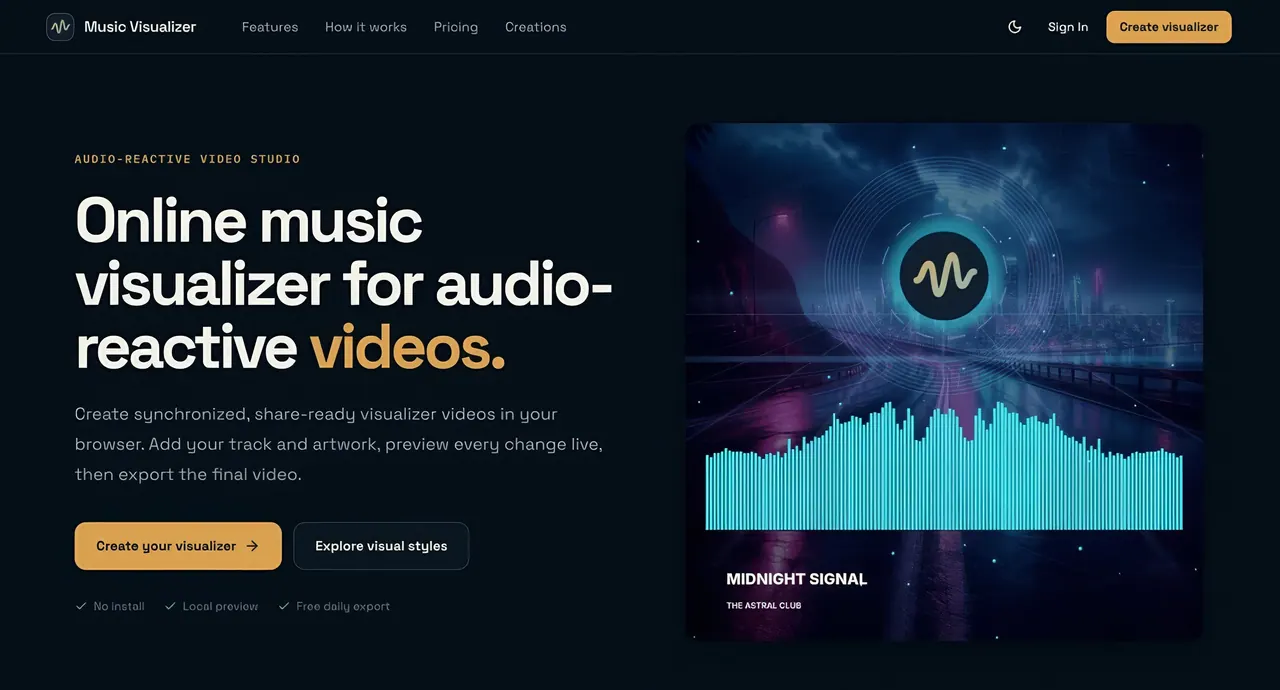 MusicVisualizer screenshot