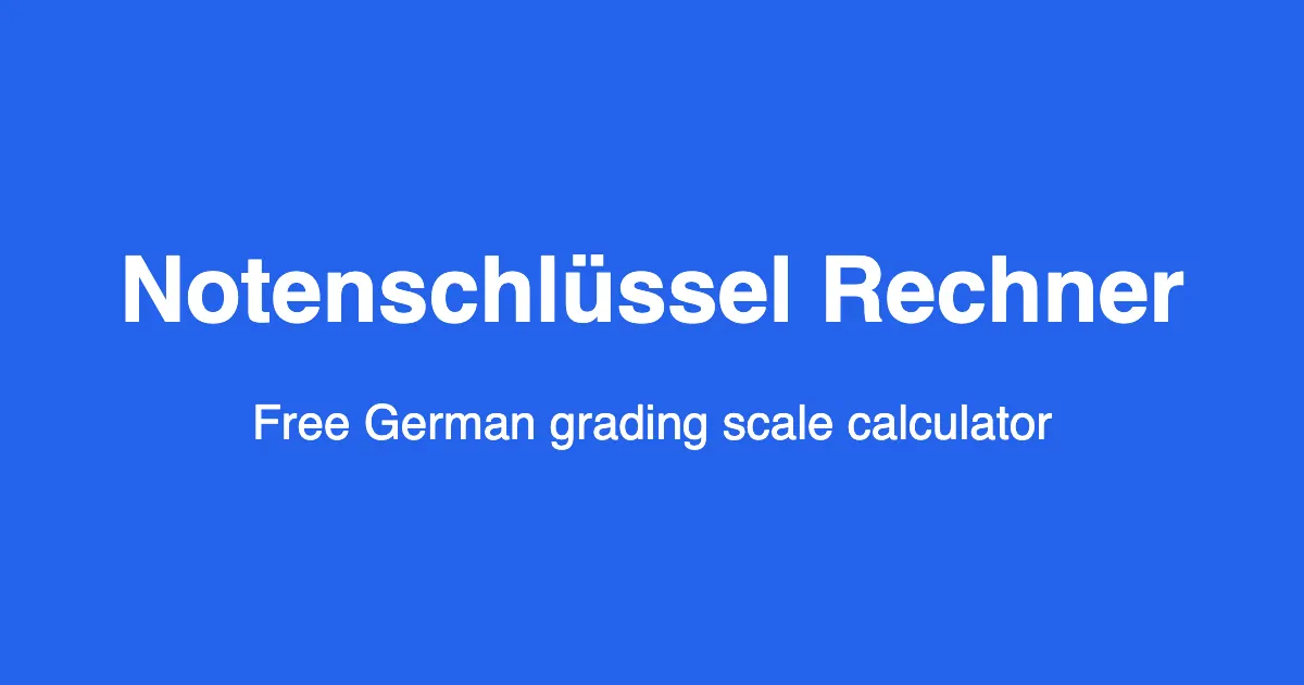 Notenschlüssel Rechner screenshot