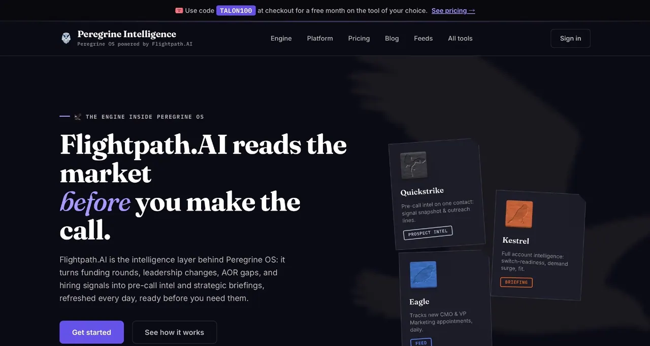 Peregrine OS screenshot