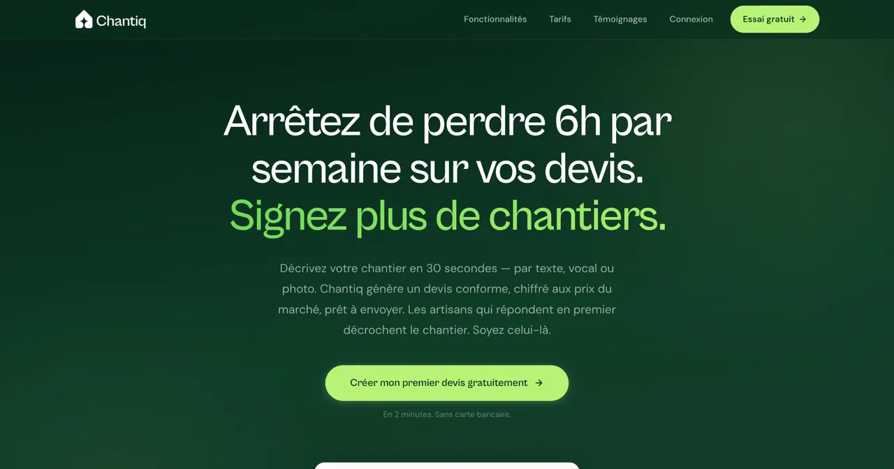 Chantiq screenshot