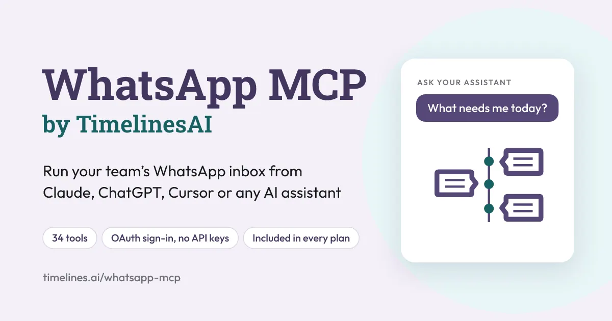 WhatsApp MCP by TimelinesAI screenshot