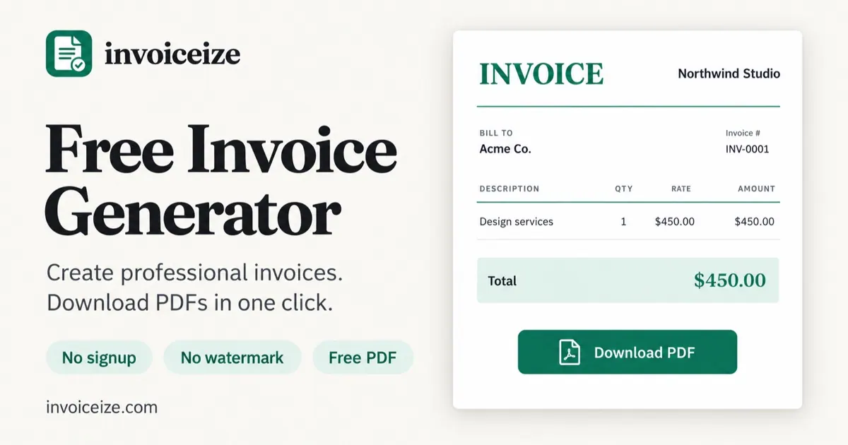 Invoiceize screenshot