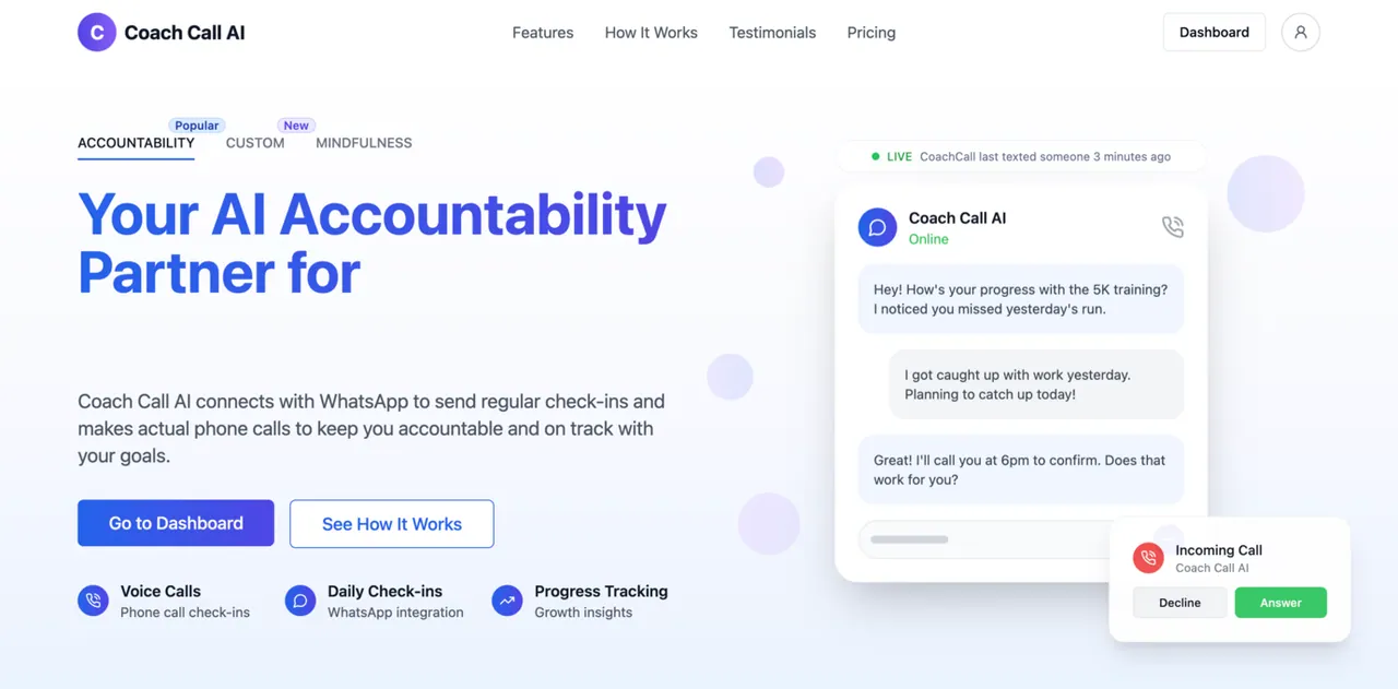 Coach Call AI screenshot