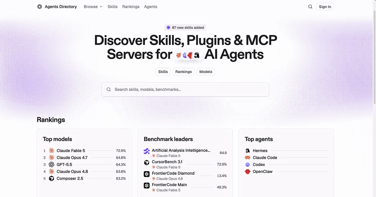 Agents Directory screenshot