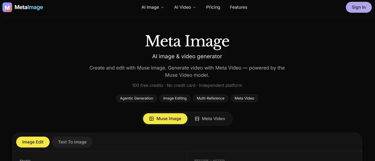 Meta Image (metaimage.dev) screenshot