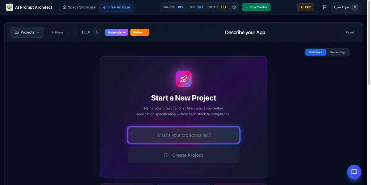 AI Prompt Architect screenshot
