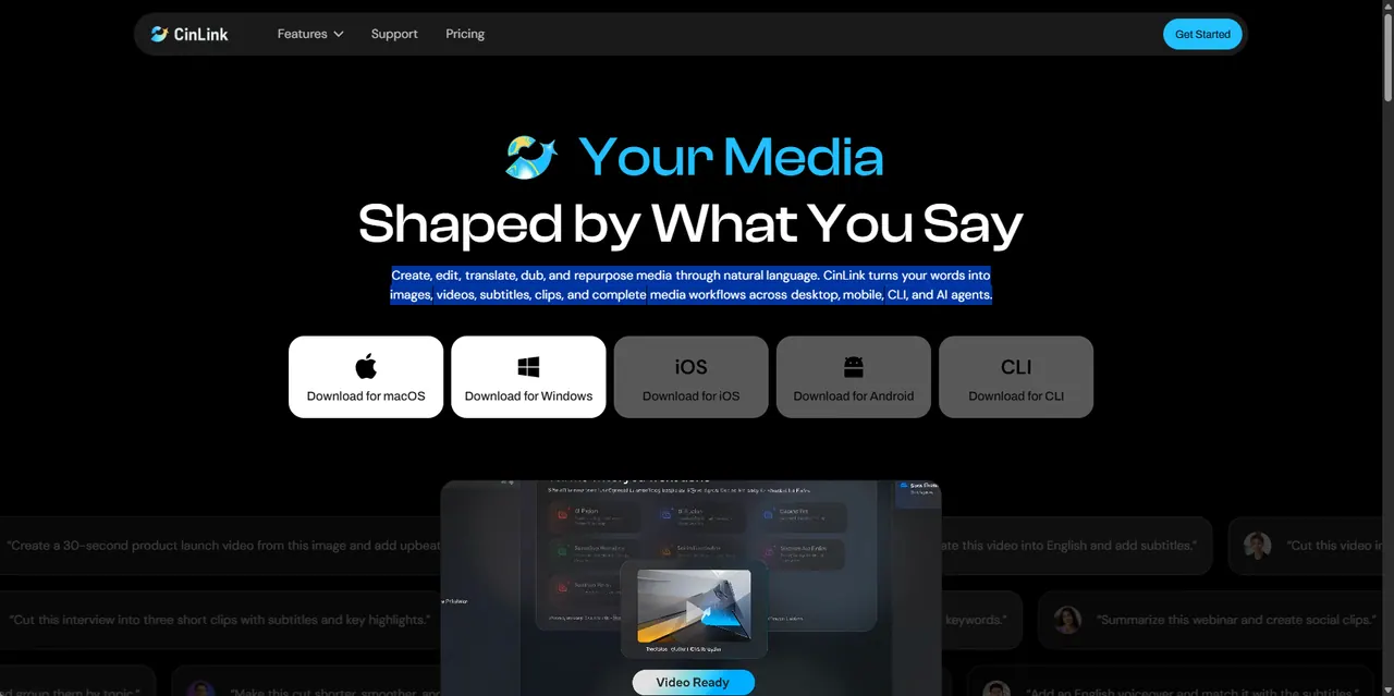 CinLink screenshot