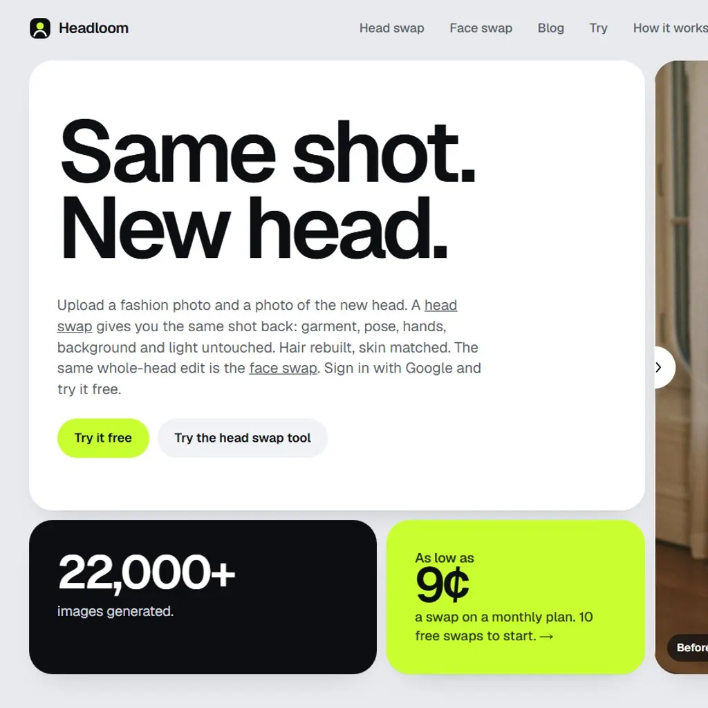 Headloom screenshot