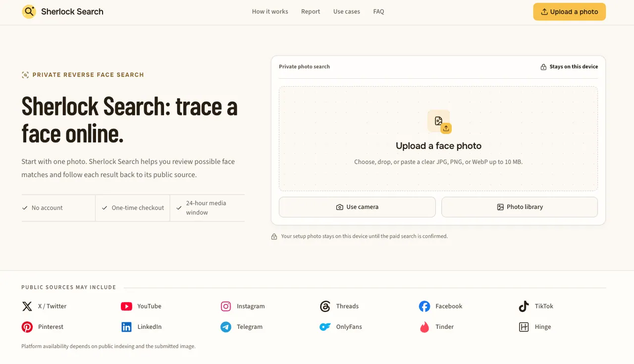 Sherlock Search screenshot