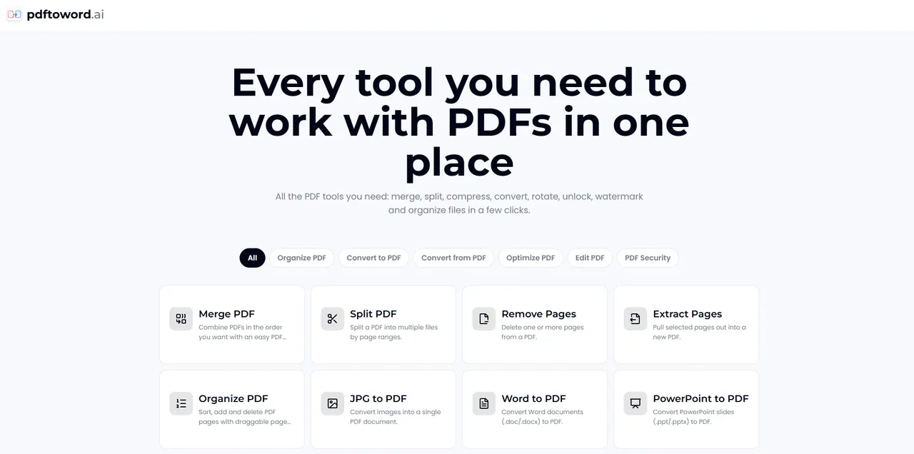 pdftoword.ai screenshot