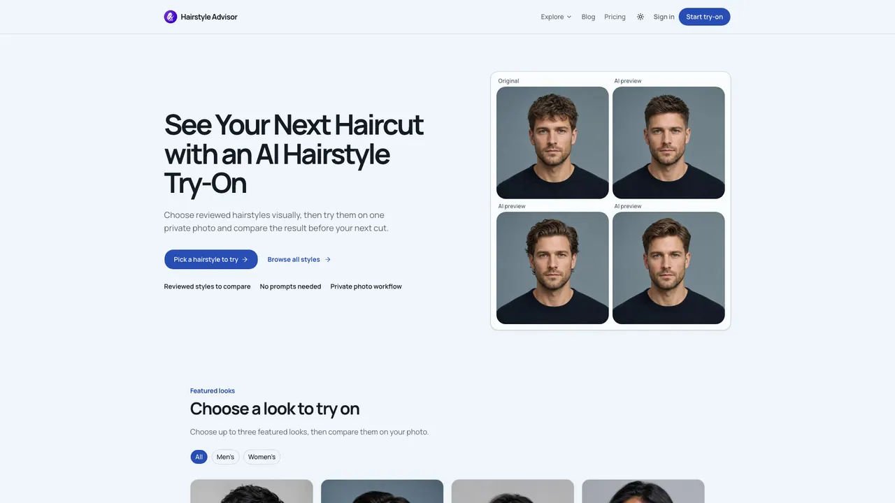 Hairstyle Advisor screenshot