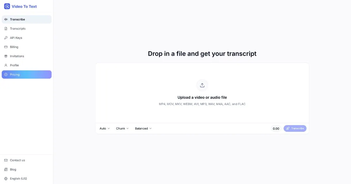 VideoToText screenshot