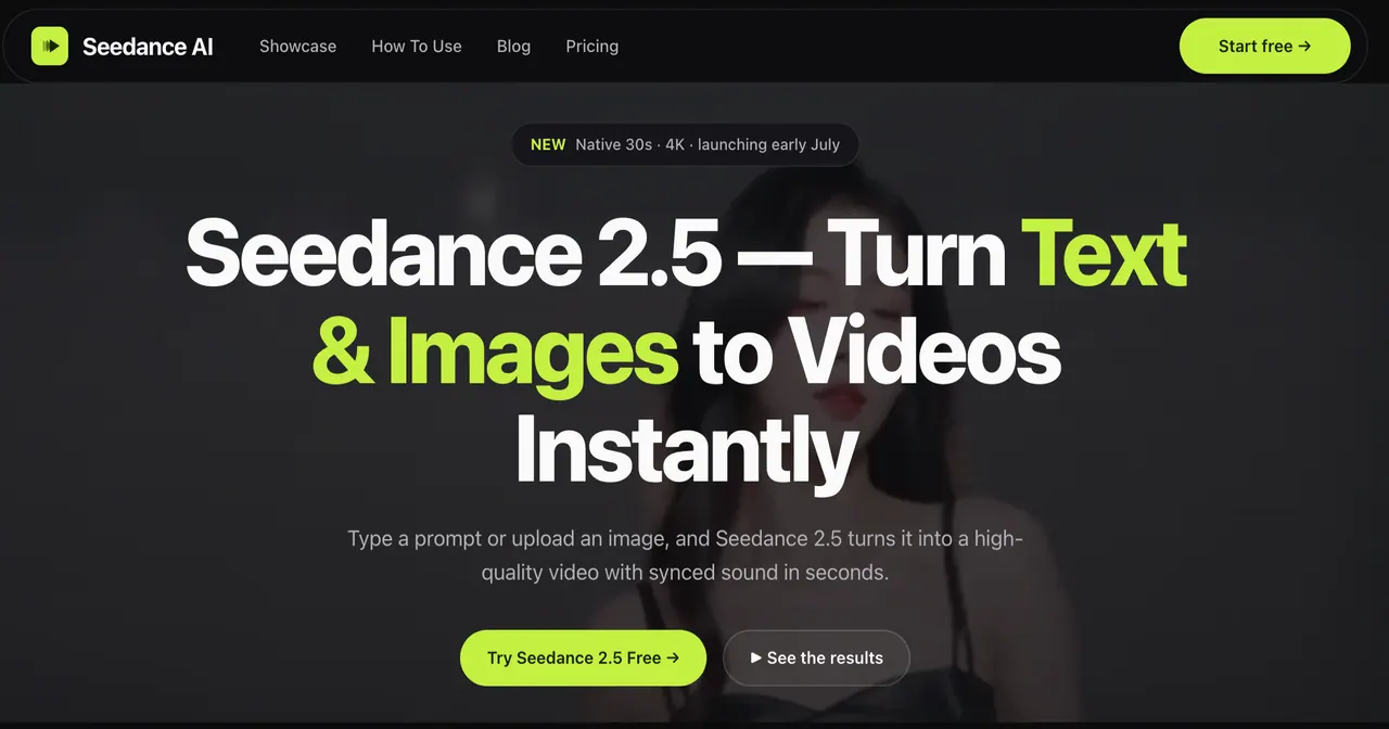 Seedance 2.5 AI screenshot
