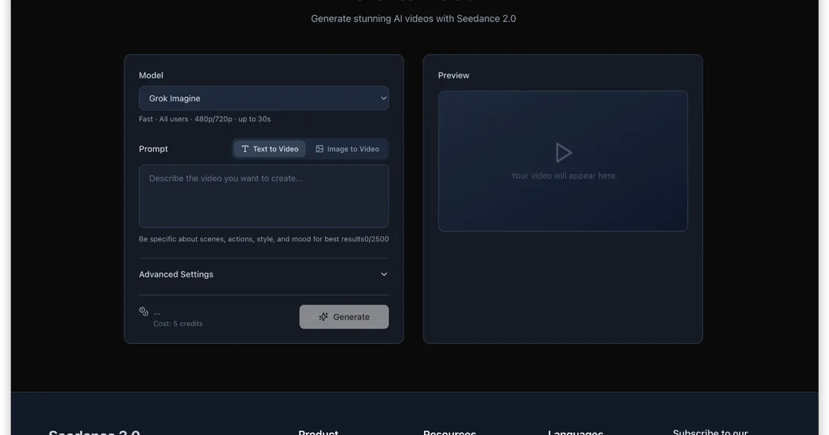 Seedance Studio screenshot