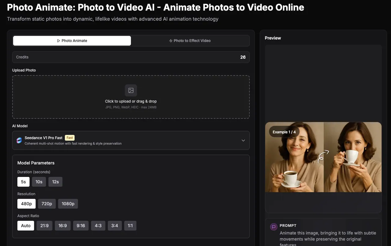 Photo Animate screenshot