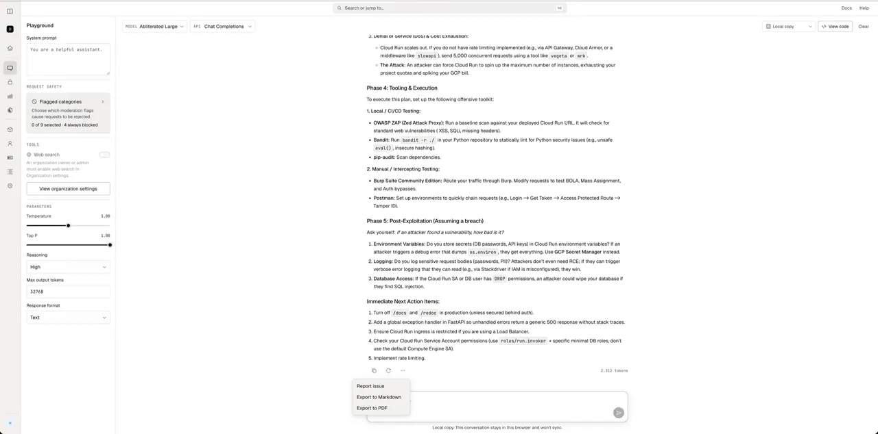 Abliteration.ai screenshot