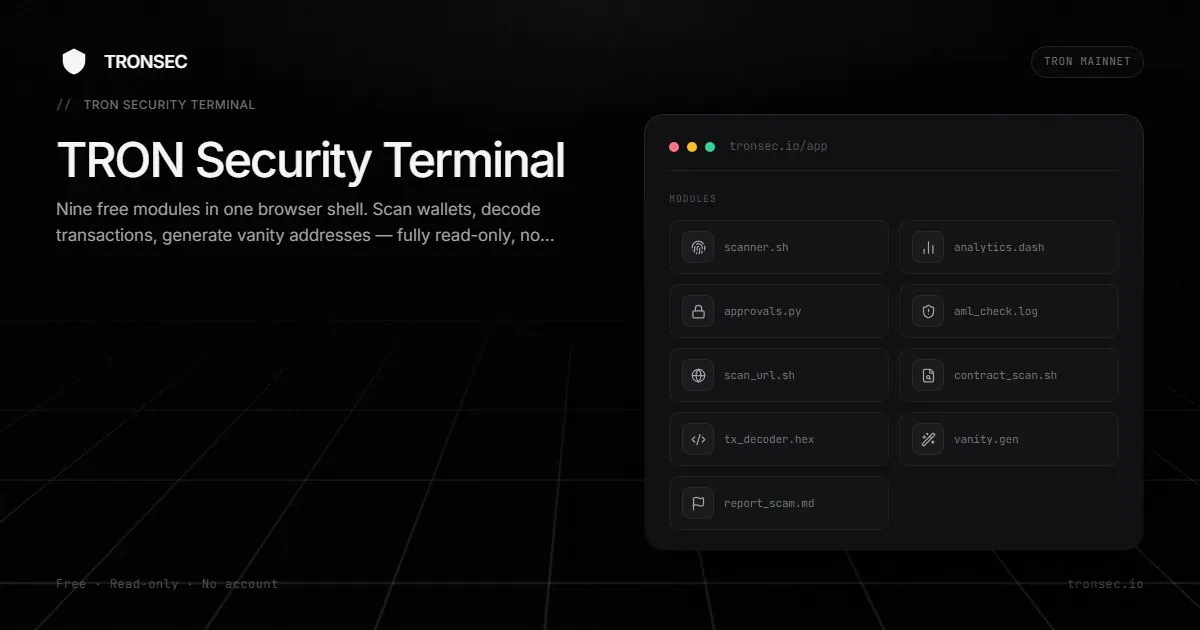 TRONSEC screenshot