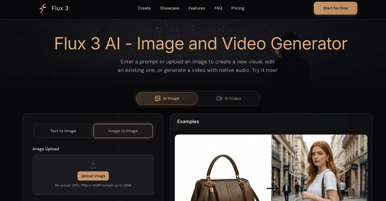 Flux 3 AI screenshot