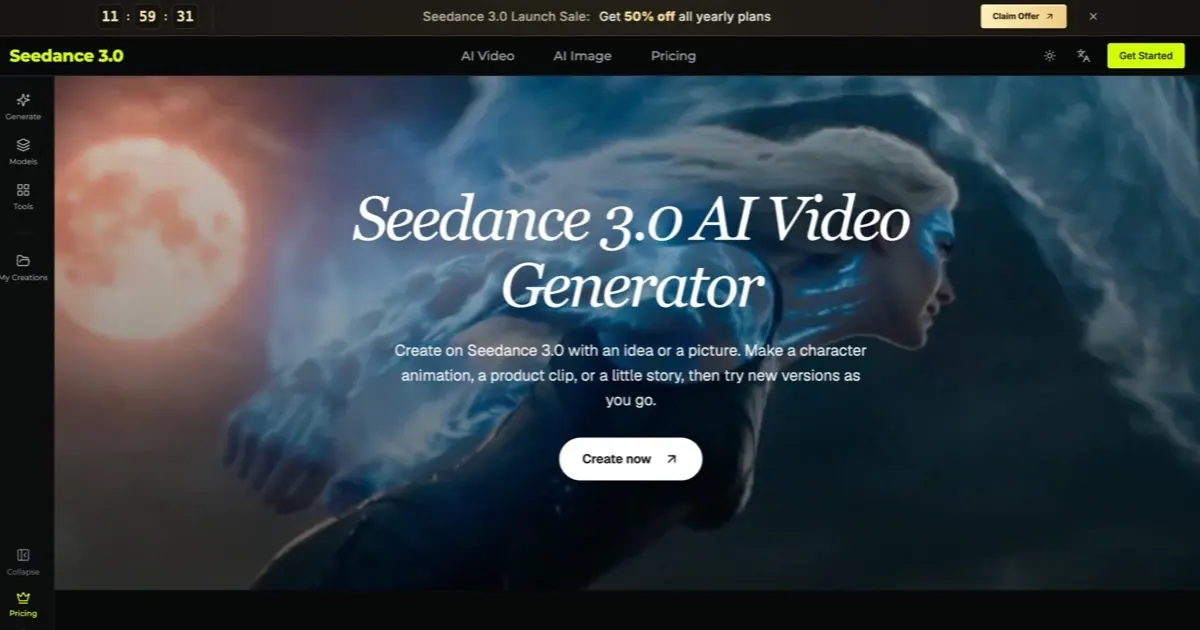 Seedance 3.0 screenshot