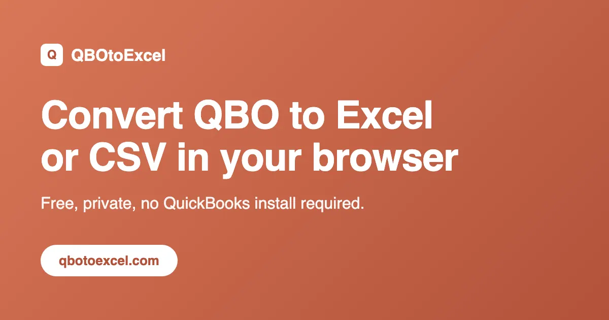 QBOtoExcel screenshot