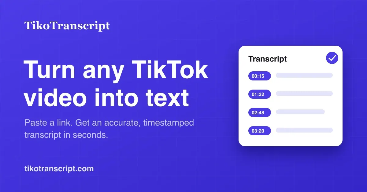 TikoTranscript screenshot