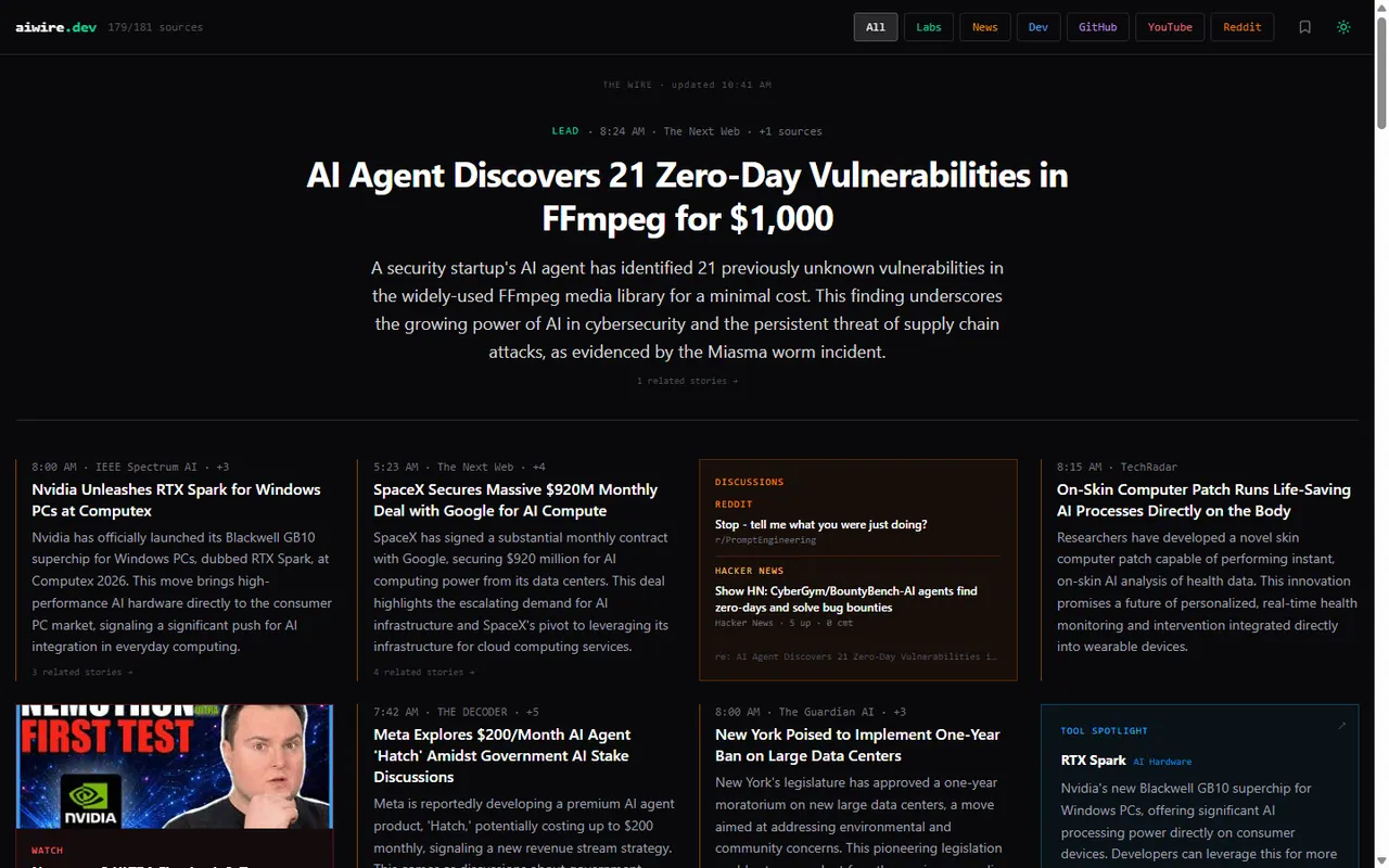 aiwire screenshot