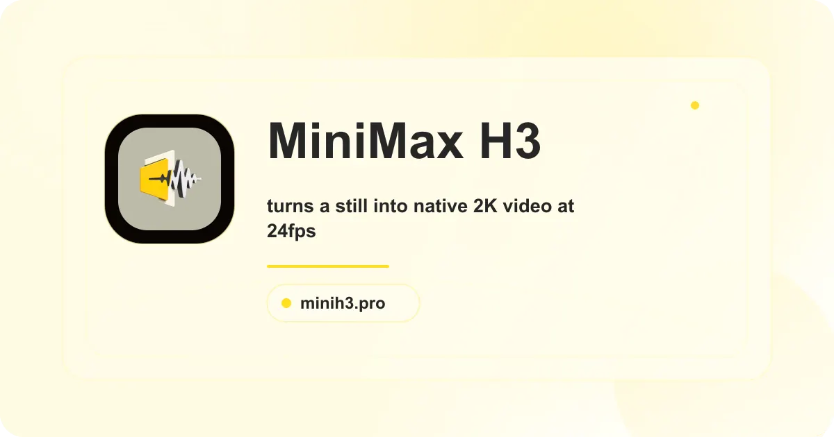 MiniMax H3 screenshot