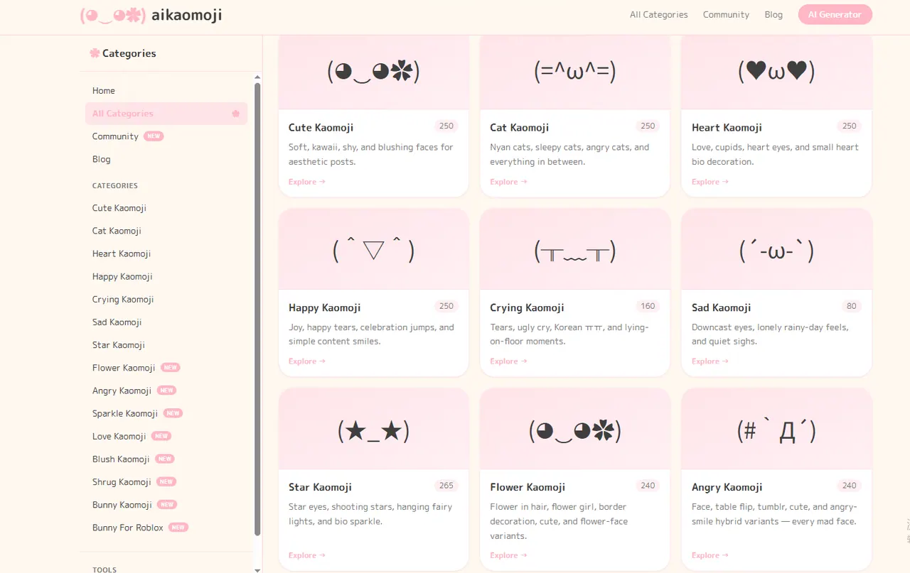 Aikaomoji screenshot