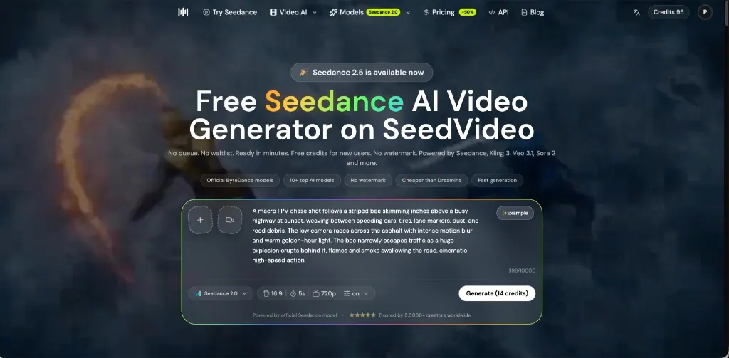Seeddance screenshot