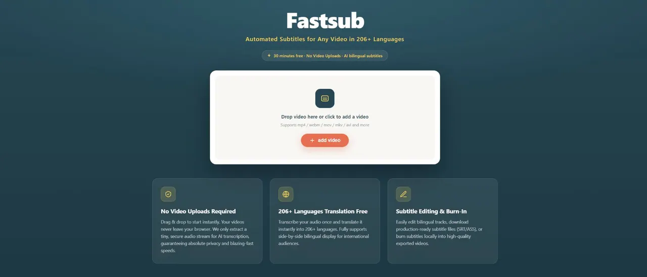 Fastsub screenshot