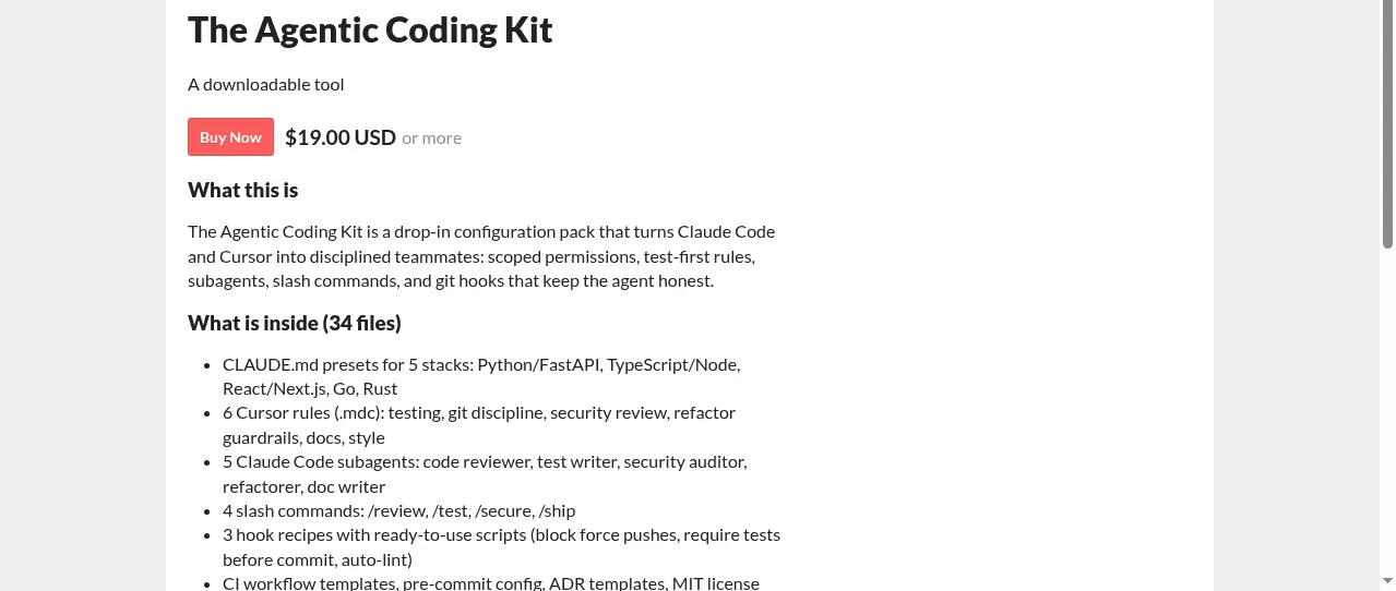 The Agentic Coding Kit screenshot